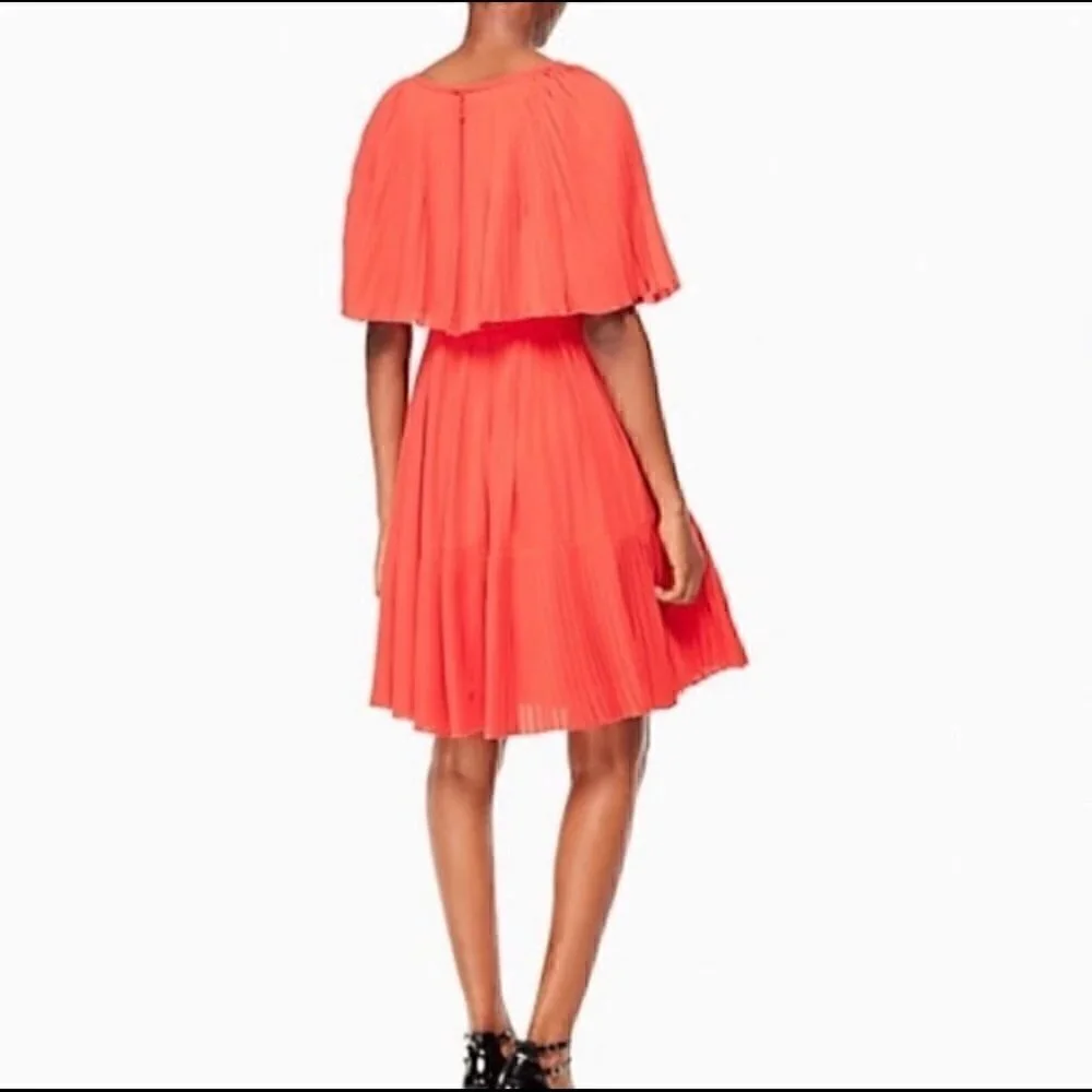 𝅺❤️ Kate Spade Pleated Cape Dress - size 00​ - Picture 2 of 6